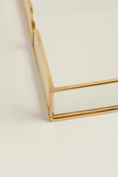 PLATEAU VERRE RECYCLABLE ET MÉTAL