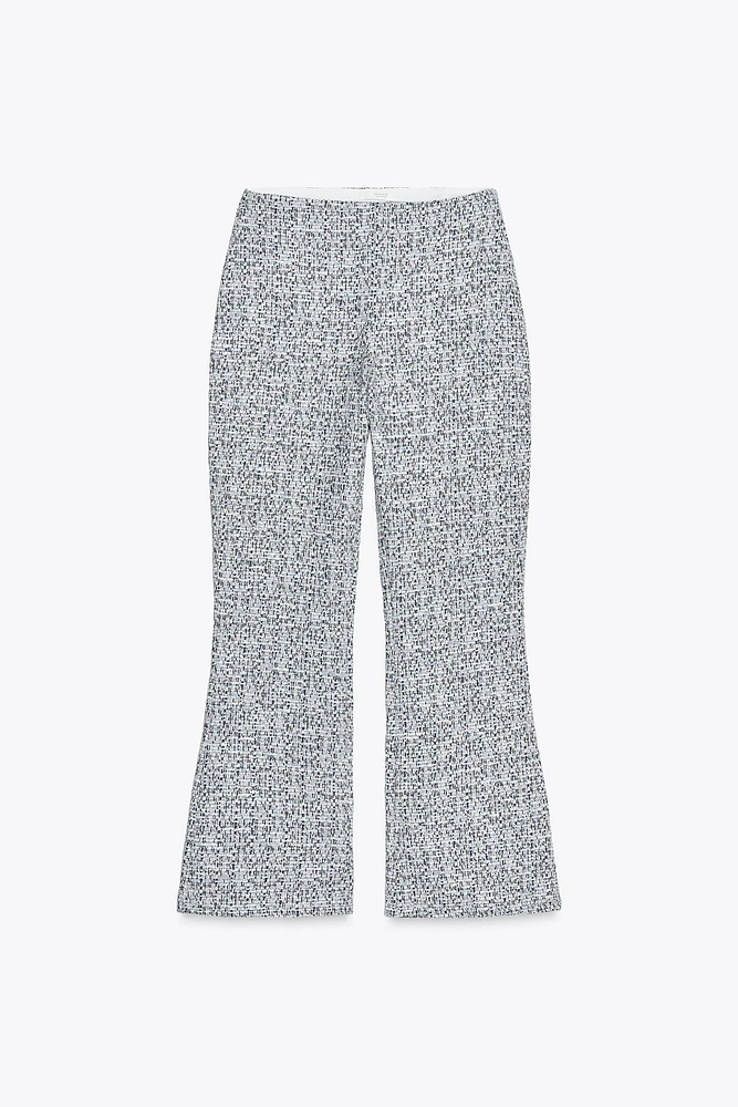 STRUCTURED FLARED PANTS