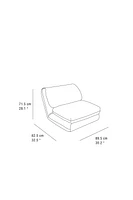BOUCLÉ FOLDING LOUNGE CHAIR