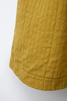 RIB AND TEXTURE COMBINATION DRESS
