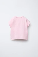 FRUIT EMBROIDERED PATCHES T-SHIRT