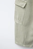 SERGED CARGO PANTS