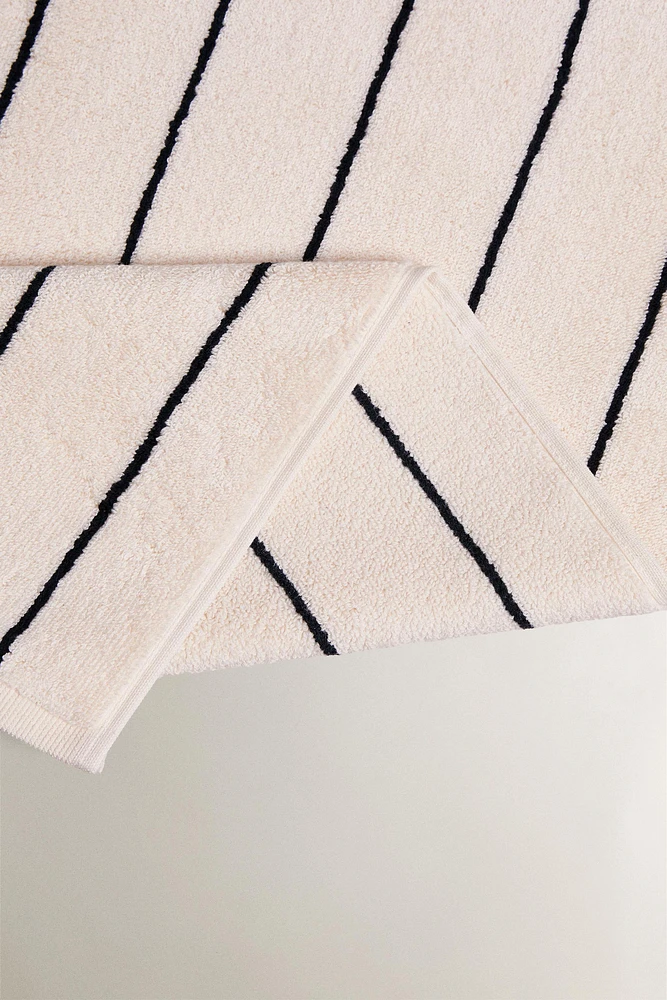 TAPIS DE BAIN RAYURES FINES