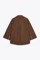 WIDE SLEEVE POPLIN SHIRT