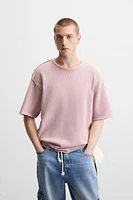 REVERSE EFFECT KNIT T-SHIRT