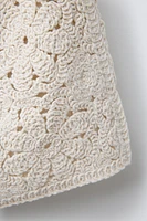 JUPE EN MAILLE AU CROCHET