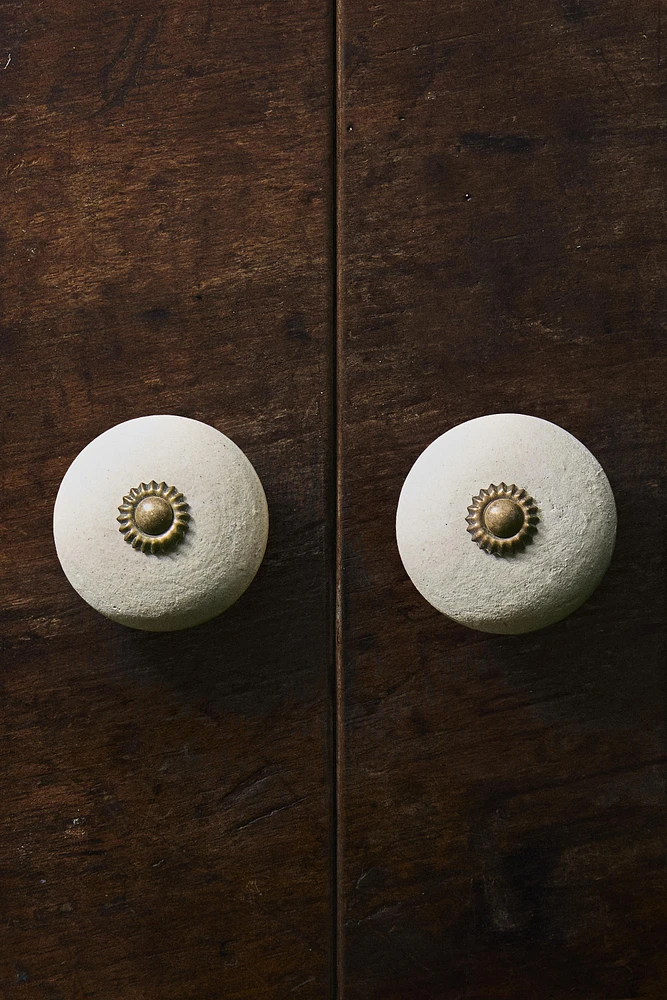 SET OF MATTE CERAMIC KNOBS (SET OF 2)
