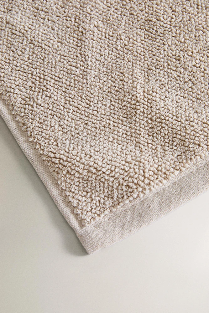 SERVIETTE DE BAIN COTON POINT RIZ