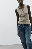 WASHED RIB TOP