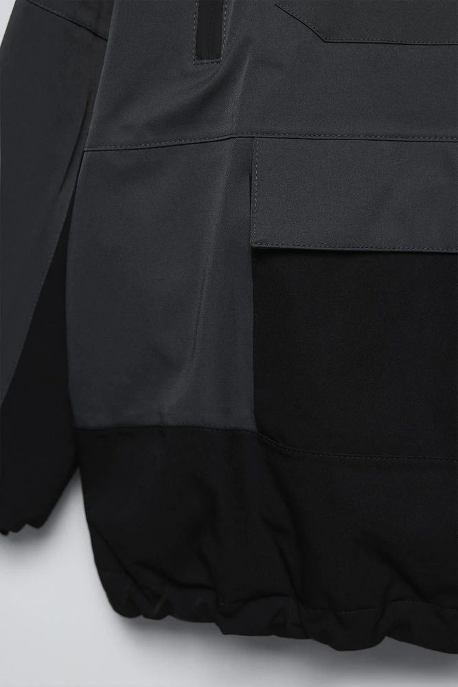 VESTE KANGOUROU DÉPERLANTE ET COUPE-VENT AVEC SYSTÈME RECCO® - COLLECTION SKI