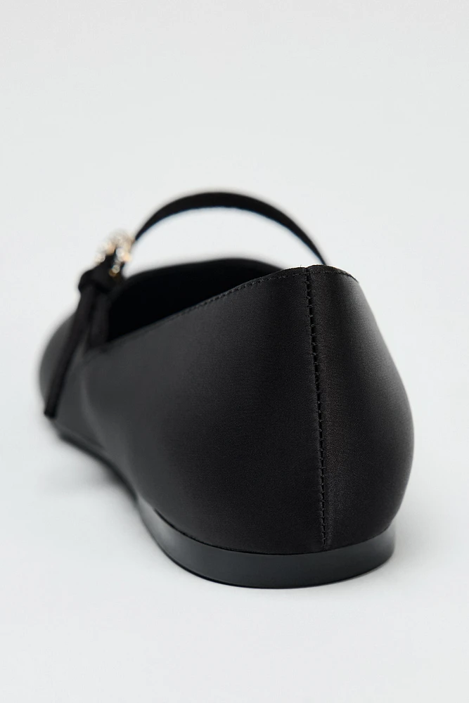 SATIN EFFECT BALLET FLATS 50TH ANNIVERSARY