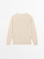 Pull oversize en maille 100 % lin