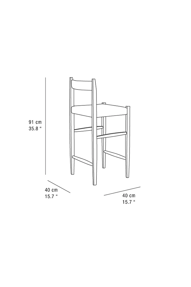 ASH BAR STOOL
