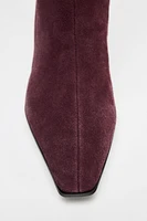 BOTTES À TALONS EN DAIM