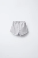 DENIM SHORTS WITH DARTS