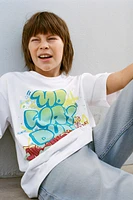 GRAFFITI PRINT T-SHIRT