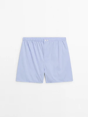 Sky blue poplin boxers
