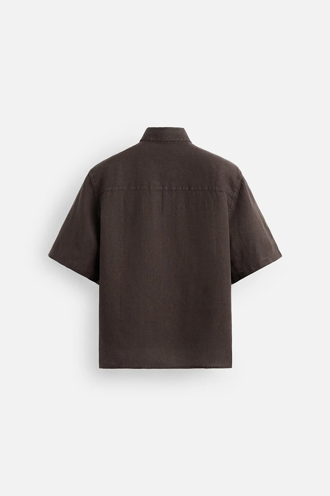 100% WASHED LINEN SHIRT