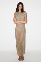 TULLE MIDI BODYCON DRESS