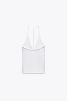 HALTER TOP WITH BACK STRAP