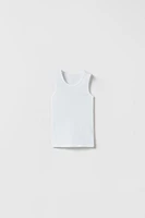 2-6 ANS/ LOT TROIS T-SHIRTS SANS MANCHES BASIQUES