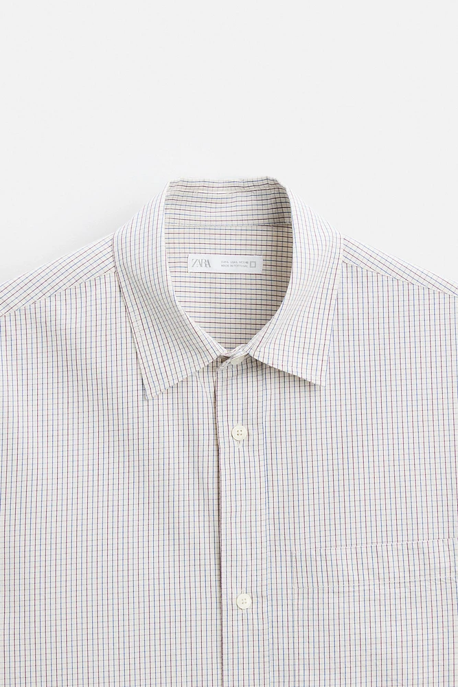 CHEMISE À CARREAUX AVEC POCHE
