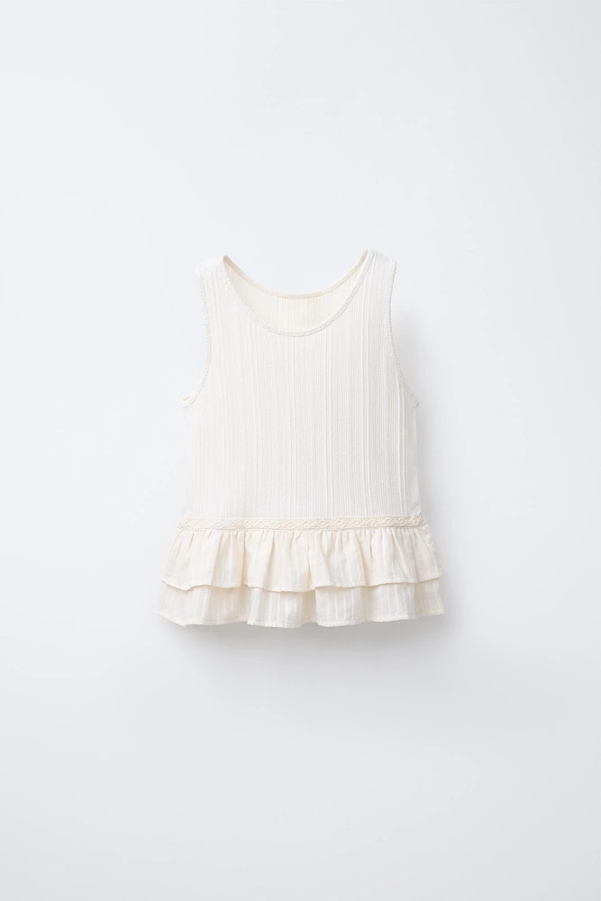 LACE CONTRAST TOP