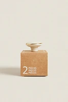 SET OF ROUND CERAMIC KNOBS (SET OF 2)