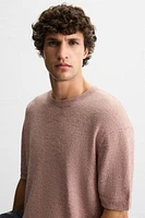 TEXTURED KNIT T-SHIRT