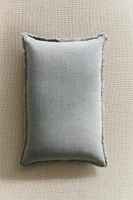 FRINGED THROW PILLOW COVER