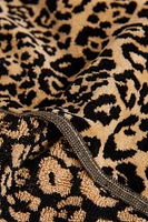 SERVIETTE DE BAIN VELOURS LÉOPARD