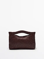 Woven nappa leather mini bag