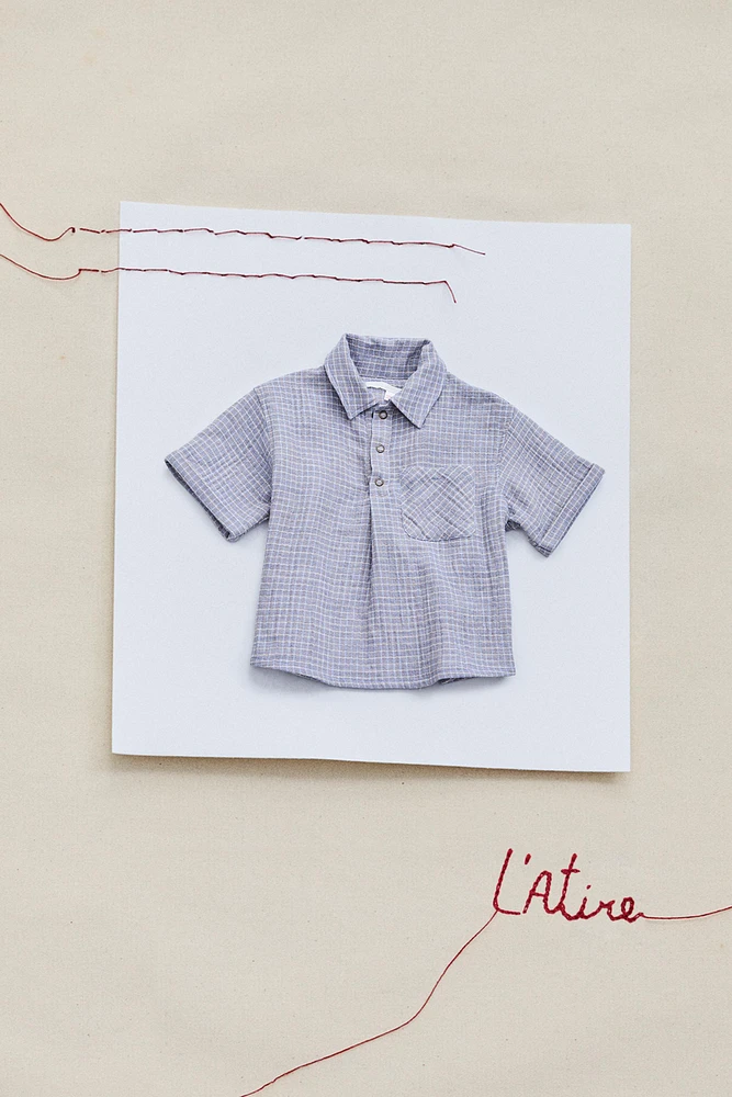 CHEMISE AVEC IMPRIMÉ À CARREAUX