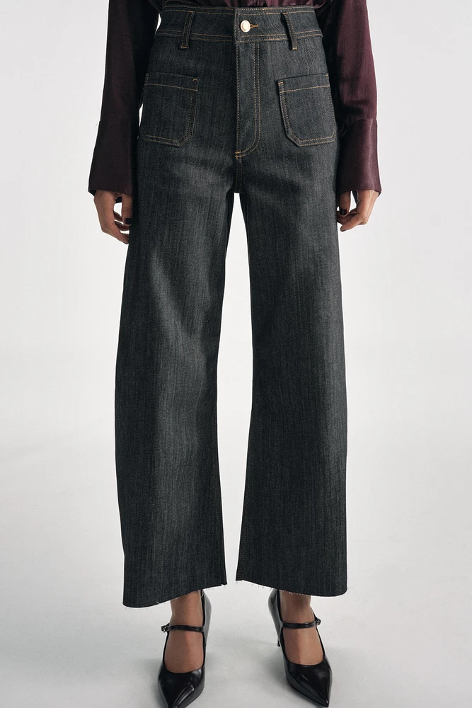 ZW COLLECTION HIGH WAIST WIDE LEG JEANS
