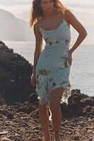 ROBE COURTE EN TULLE IMPRIMÉ FLEURS
