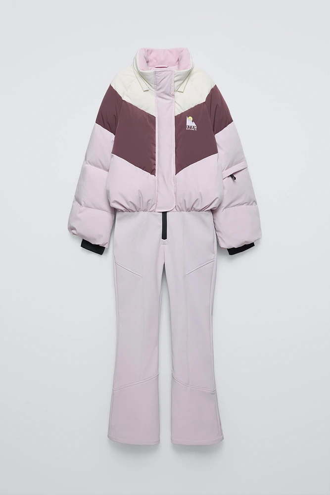WINDPROOF AND WATER REPELLENT DOWN JUMPSUIT RECCO® SYSTEM SKI COLLECTION