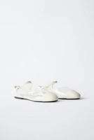 VINYL SLINGBACK SHOES