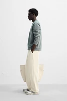 CREW NECK POCKET SWEATSHIRT