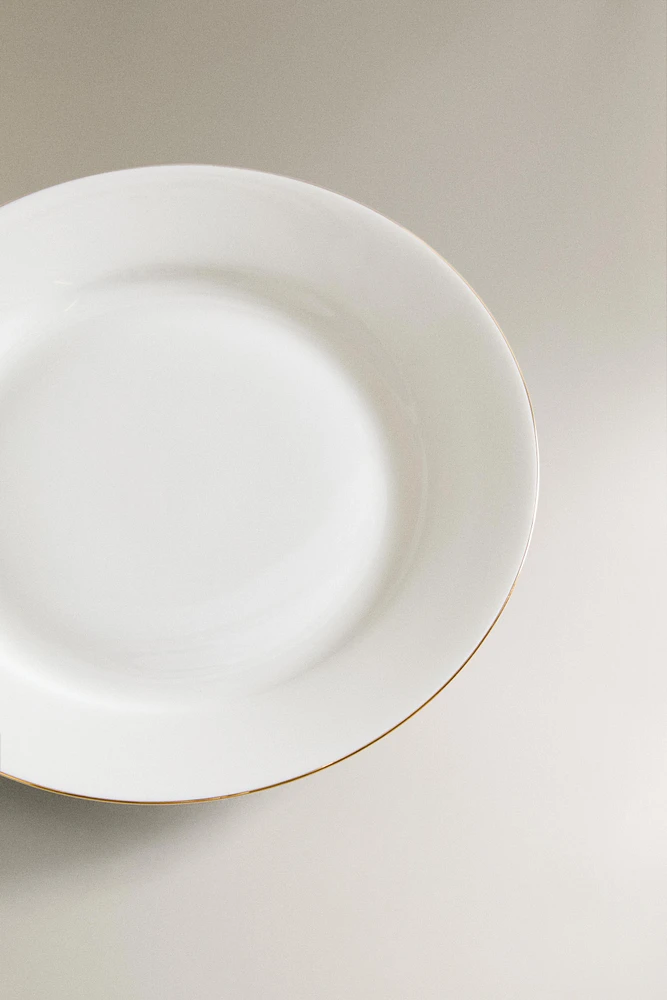 ASSIETTE À DESSERT PORCELAINE BONE CHINA BORD