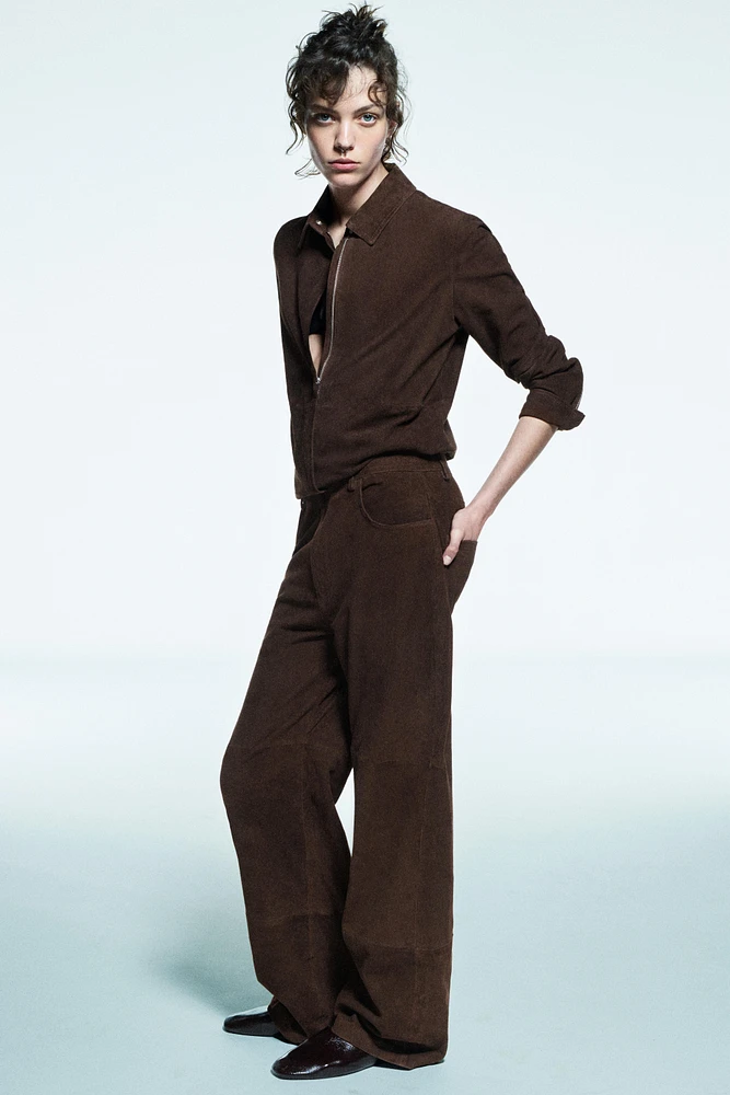 ZW COLLECTION LIMITED EDITION 100% SUEDE OVERSHIRT