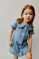 ROBE EN JEAN À RAYURES