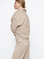 Jean relaxed barrel taille haute