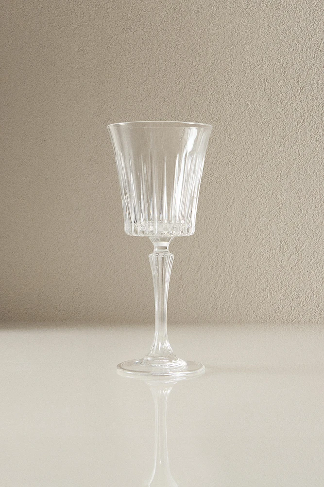 ENGRAVED CRYSTALLINE WATER GLASS