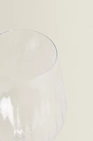 VERRE À VIN CRISTALLIN RELIEF