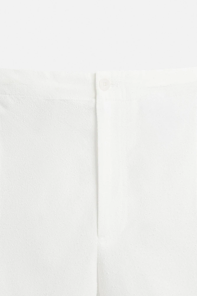 BOUCLÉ TEXTURED SHORTS