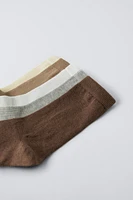 LOT DE CINQ PAIRES CHAUSSETTES UNIES