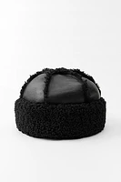 DOUBLE-FACED FLEECE LINED HAT