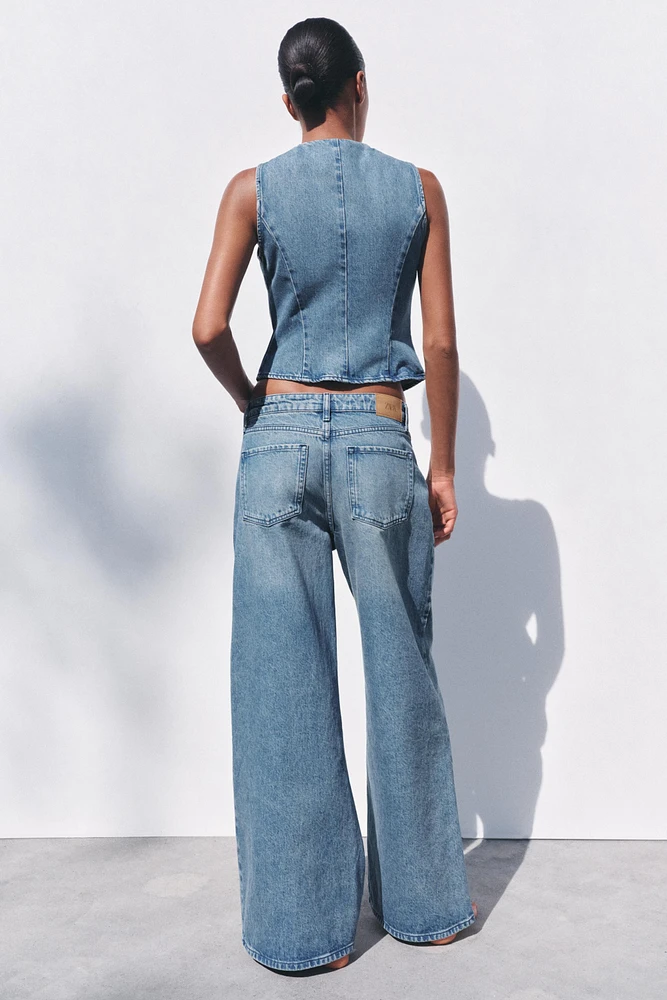 HIGH RISE Z1975 DARTED WIDE LEG JEANS