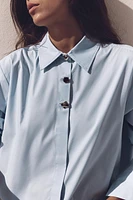 COMBINED BUTTON POPLIN SHIRT