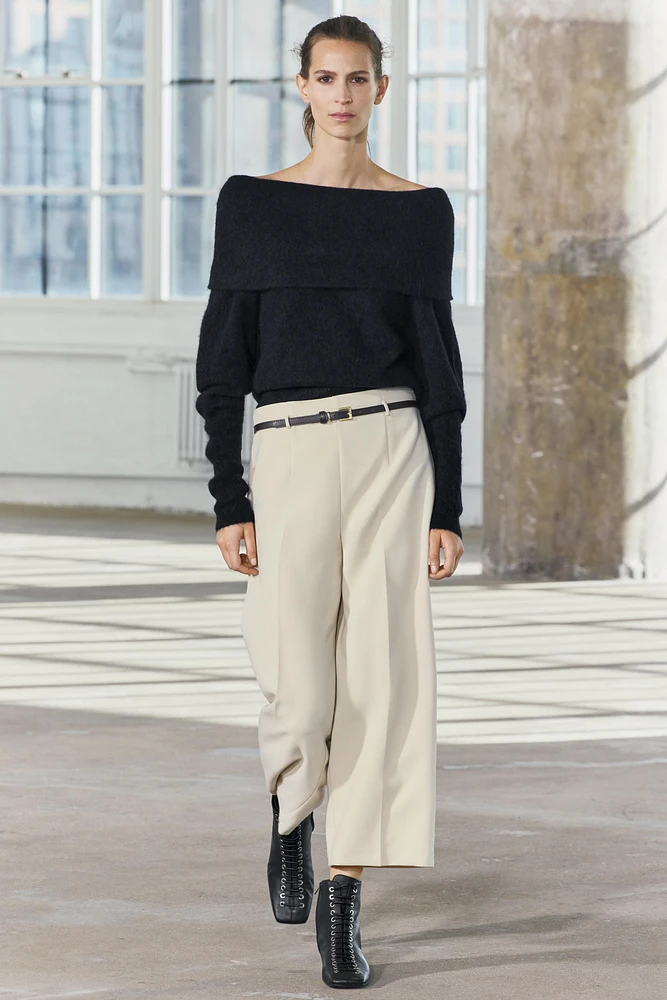 BELTED CULOTTE PANTS ZW COLLECTION